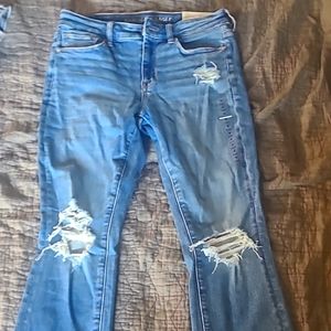 AEO High-Rise Skinny Kick Jeans